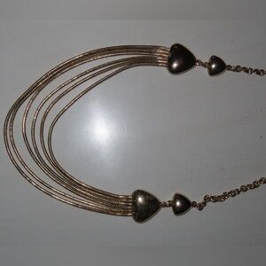 Vintage Gold Heart-like Design Necklace